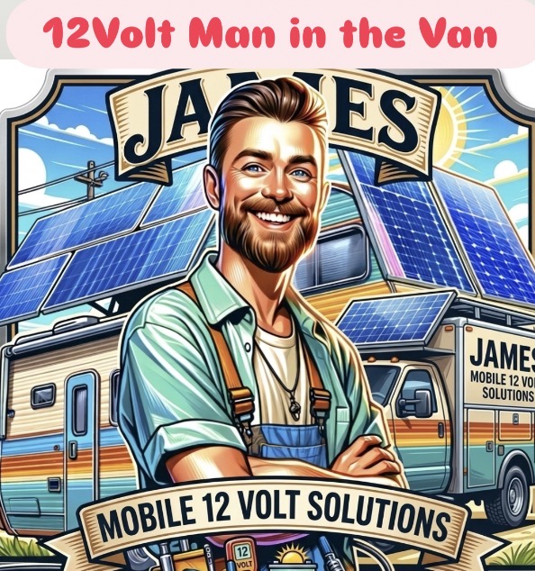 12 Volt Man in a Van  specialist logo